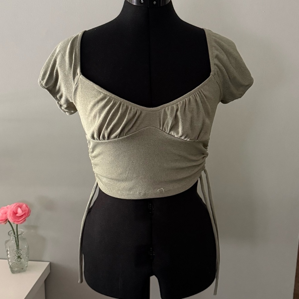 Side Tie Adjustable Crop Too